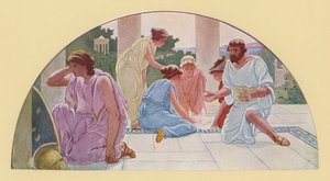 Achille déguisé en écolière découvert par Ulysse - Walter MacEwen