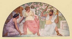 Hercule filant avec le fuseau pour la reine Omphale - Walter MacEwen