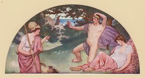 Thésée, sur ordre de Minerve, abandonnant Ariane endormie - Walter MacEwen