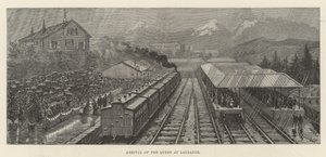 Arrivée de la reine à Lausanne - Walter Paget