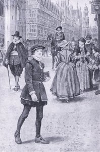 Herrick fait une promenade à Cheapside, illustration de My Magazine - Walter Paget