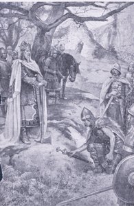 Sur ce champ est née la nation anglaise, illustration de Mon Magazine