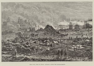 La guerre civile au Chili, Iquique, après le bombardement