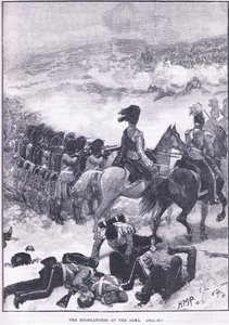 Les Highlanders à Alma 1854 apr. J.-C.