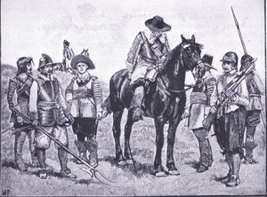 Types de soldats cromwelliens, de l
