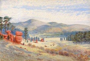 Dans le parc Monument, Colorado, 1874 - Walter Paris