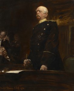 Portrait du prince Bismarck au Reichstag - Walter Petersen