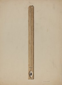 Fil à plomb et planche - Walter Praefke