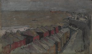 Cabines de bain, Dieppe, vers 1890