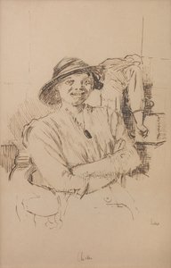 Poulet, vers 1914 (Crayon, plume et encre sépia sur papier) - Walter Richard Sickert