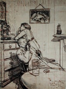 Étude préparatoire pour Ennui