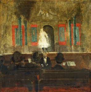 Queenie Lawrence sur la scène de Gatti, c. 1888