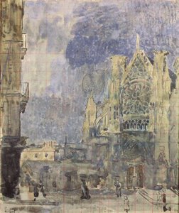 Façade St. Jacques, Dieppe, vers 1899