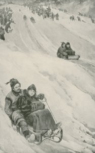 Une piste de luge au Canada - Walter Stanley Paget