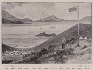 Notre dernière acquisition en Extrême-Orient, le port de Tolo depuis Flag Staff Hill