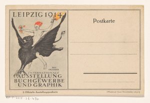 Génie sur un griffon - Walter Tiemann