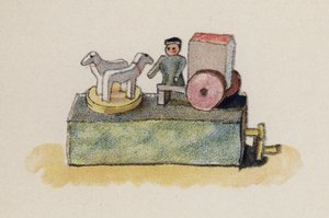 Vieux jouet peint par Walter Trier