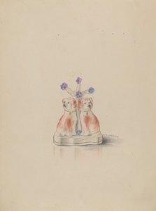 Chiens en porcelaine - Walter W. Jennings