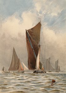 Barges sur la Tamise - Walter William May