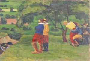 Paysage avec lansquenets - Walther Gamerith