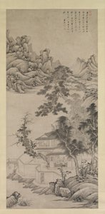 Érudit élevé parmi les ruisseaux et les montagnes, à la manière de Juran - Wang Jian