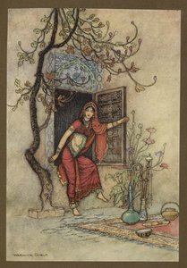Planche 7 : "La Fille du Mur-Amirah." Folk-Tales of Bengal ... Avec 32 illustrations en couleur par Warwick Goble (Édition de luxe) - Warwick Goble