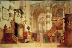 Vue intérieure de la cathédrale - Vasilij Dmitrievich Polenov