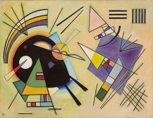 Noir et violet - Wassily Kandinsky