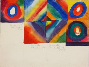 Études de couleur avec des informations sur la technique de la peinture, 1913 - Wassily Kandinsky