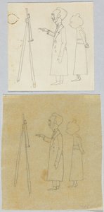Kandinsky et Münter devant le chevalet