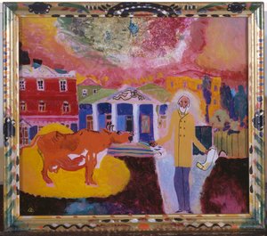 Vache à Moscou