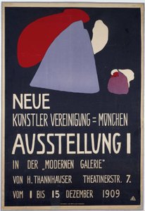 Affiche pour la première exposition de la Neue Künstlervereinigung München - Wassily Kandinsky
