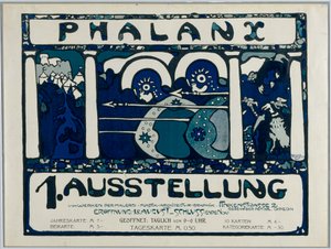 Affiche pour la première exposition de la Phalanx - Wassily Kandinsky