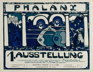 Affiche pour la 1ère exposition de la Phalanx - Wassily Kandinsky