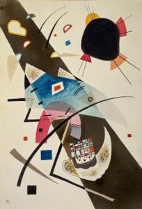Deux taches noires - Wassily Kandinsky