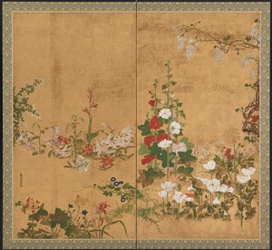Fleurs, période Edo, début-milieu du 18e siècle - Watanabe Shiko