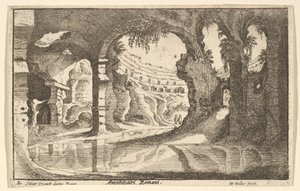 Amphithéâtre romain, vers 1650 - Wenceslaus Hollar