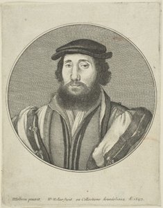 Homme barbu - Wenceslaus Hollar
