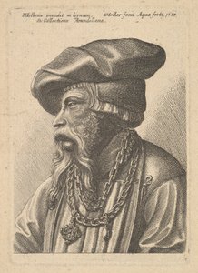 Homme barbu avec collier en chaîne, 1647 - Wenceslaus Hollar