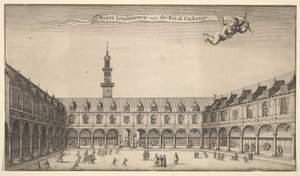 Byrsa Londinensis vulgo la Bourse Royale, Londres, ca. 1647 - Wenceslaus Hollar