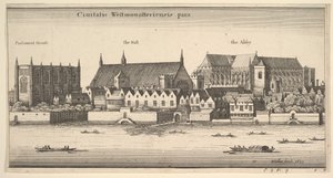 Ciuitatis Westmonasteriensis pars Westminster depuis la rivière