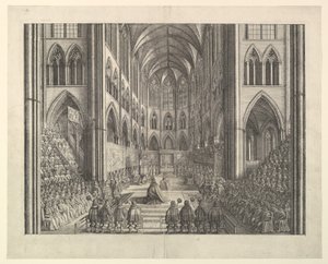 Procession de couronnement de Charles II - Wenceslaus Hollar