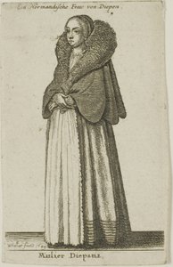 Femme de Dieppe - Wenceslaus Hollar