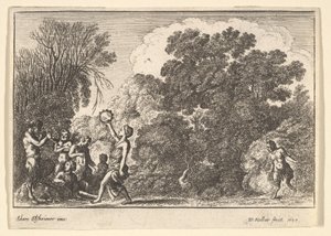 Cinq satyres et deux nymphes, 1650 - Wenceslaus Hollar