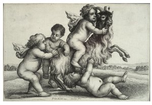 Quatre petits garçons et une chèvre