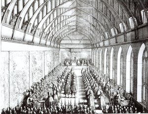 Fête de la Jarretière dans la salle Saint-Georges, Windsor, à l