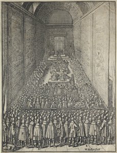 Chambre des Lords, Palais de Westminster à Londres, vers 1650