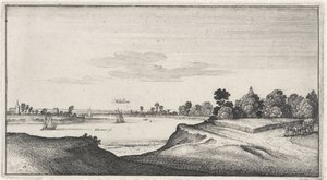 Paysage avec vue sur Mülheim - Wenceslaus Hollar