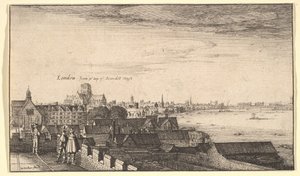 Londres depuis Arundel House, 1643