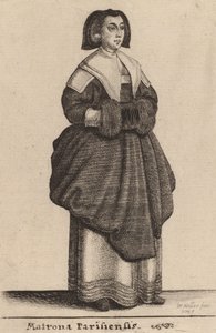 Matrona Parisiensis, 1643 - Wenceslaus Hollar